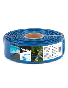 Шланг плоский Bradas Aqua-Flat, PE/EVA 1 1/2 дюйма, 20 метрів, хомут у комплекті