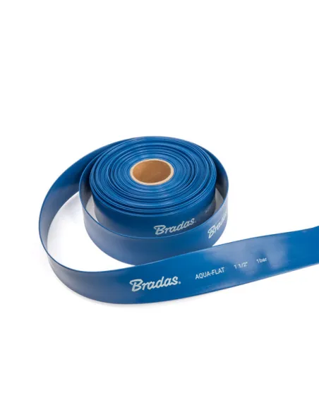 Шланг плоский Bradas Aqua-Flat, PE/EVA 1 1/4 дюйма, 20 метрів, хомут у комплекті
