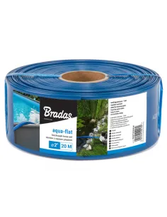 Шланг плоский Bradas Aqua-Flat, PE/EVA 2 дюйма, 30 метров, хомут в комлекте