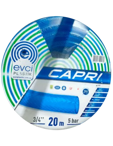 Шланг для полива EVCI Plastik Capri 3/4 дюйма, 100 метров, армированный
