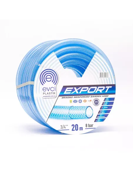Шланг для поливу EVCI Plastik Export 3/4 дюйми, 20 метрів, армований