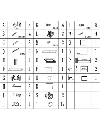 Двері для душової кабіни Bravo Parseta 110TB, 6 мм