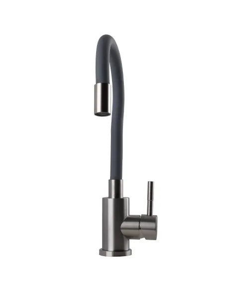 Смеситель для кухни с гибким изливом Ecomix Alpen AISI-203SG нержавеющая сталь