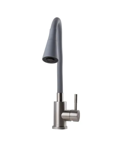 Змішувач для кухні з гнучким виливом Globus Lux Alpen SBT1-203SAK-G03 нержавіюча сталь