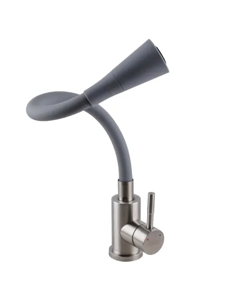 Змішувач для кухні з гнучким виливом Globus Lux Alpen SBT1-203SAK-G03 нержавіюча сталь