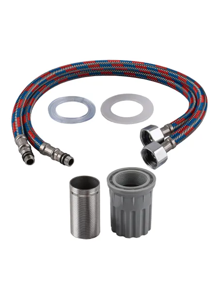 Змішувач для умивальника Globus Lux Alpen SBT1-201HL нержавіюча сталь