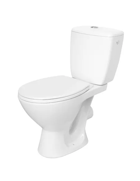 Унитаз компакт Cersanit Milos КА010 3/6, сиденье полипропилен, подвод воды сбоку