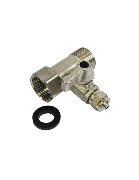 Адаптер прямий ITAL QF-IN-J із краном, для фільтра