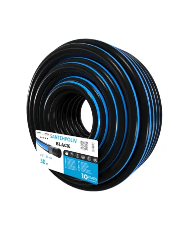 Шланг для полива SantehPoliv BLACK 1 дюйм, 30 метров, армированный