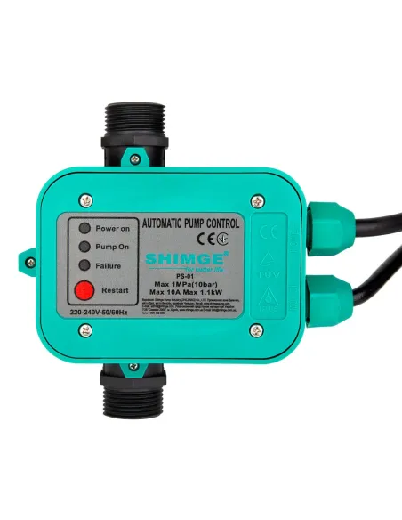 Електронне реле тиску Shimge PS-01L до 1,1 кВт, з розеткою