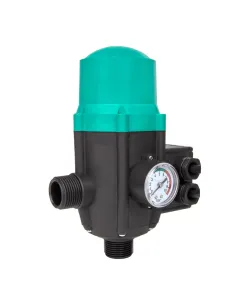 Электронное реле давления Shimge PS-01АL до 1,1 кВт, с розеткой и манометром