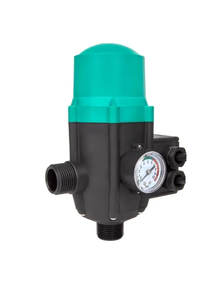 Електронне реле тиску Shimge PS-01АL до 1,1 кВт, з розеткою та манометром