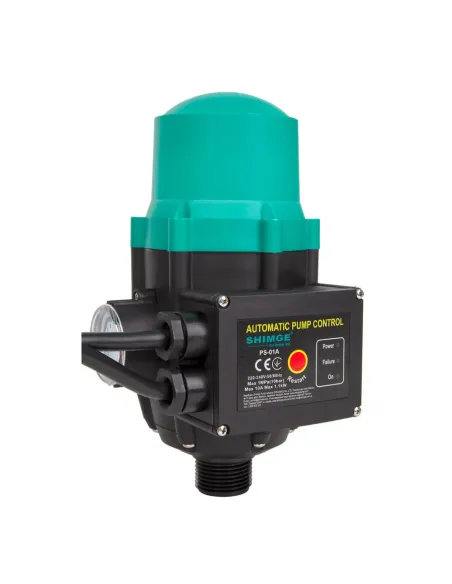Електронне реле тиску Shimge PS-01АL до 1,1 кВт, з розеткою та манометром