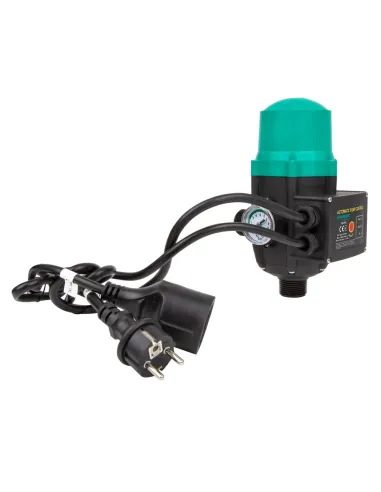 Электронное реле давления Shimge PS-01АL до 1,1 кВт, с розеткой и манометром