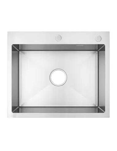 Мийка для кухні прямокутна Venta BVM6050 Polish 600х500х215 мм з нержавіючої сталі
