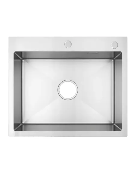 Мийка для кухні прямокутна Venta BVM6050 Polish 600х500х215 мм з нержавіючої сталі