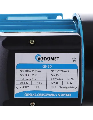Поверхневий насос Vodomet QB60 0,37 кВт, вихровий
