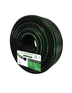 Шланг для поливу SantehPoliv ECOBLACK 3/4 дюйми, 50 метрів, армований