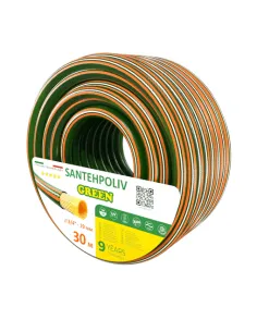 Шланг для полива SantehPoliv GREEN 3/4 дюйма, 30 метров, армированный