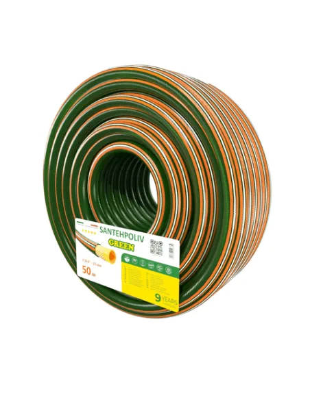 Шланг для полива SantehPoliv GREEN 3/4 дюйма, 50 метров, армированный