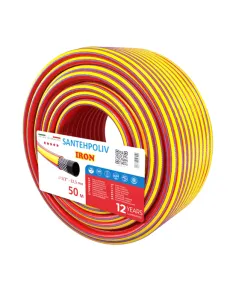 Шланг для поливу SantehPoliv IRON 1/2 дюйми, 50 метрів, армований