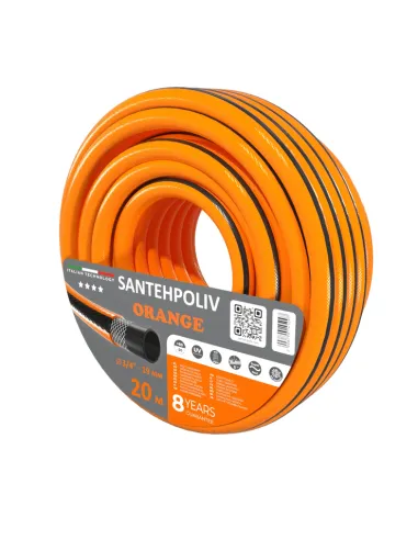 Шланг для поливу SantehPoliv ORANGE 3/4 дюйми, 20 метрів, армований