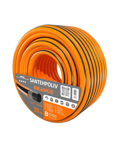 Шланг для поливу SantehPoliv ORANGE 3/4 дюйми, 30 метрів, армований