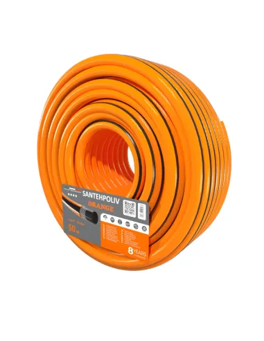 Шланг для поливу SantehPoliv ORANGE 3/4 дюйми, 50 метрів, армований