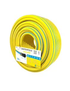 Шланг для поливу SantehPoliv YELLOW 3/4 дюйми, 50 метрів, армований
