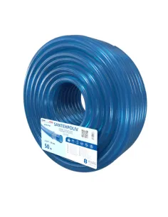 Шланг для полива SantehPoliv SILICON BLUE 3/4 дюйма, 50 метров, армированный