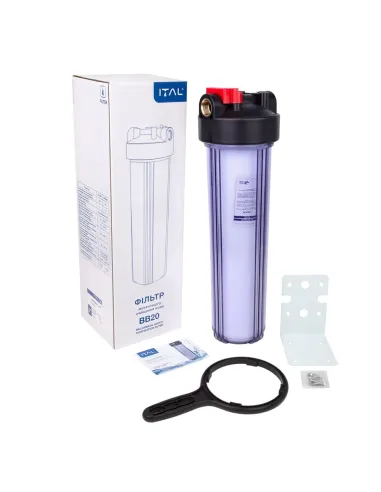 Фильтр колба ITAL Big Blue 20 FH20BB-CL-BT 1 дюйм, без картриджа