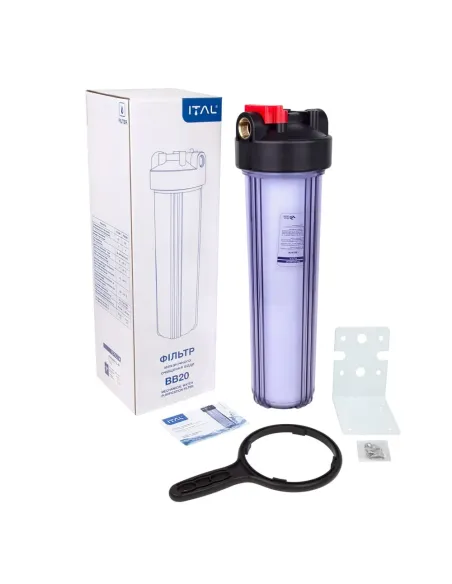 Фильтр колба ITAL Big Blue 20 FH20BB-CL-BT 1 дюйм, без картриджа