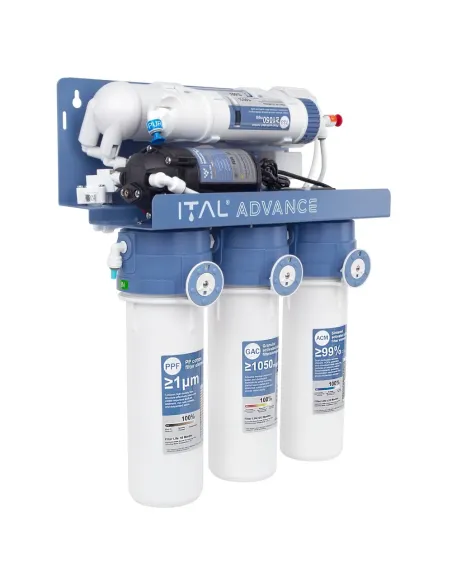 Фильтр обратного осмоса ITAL Advance ADV-RO5-75P, 5 степеней очистки, с помпой