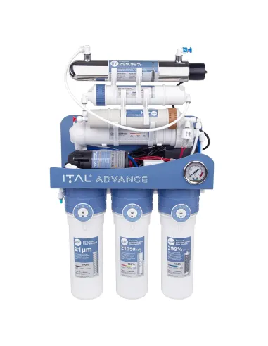 Фильтр обратного осмоса ITAL ADV-RO7-75MP UV, 7 степеней очистки, с помпой
