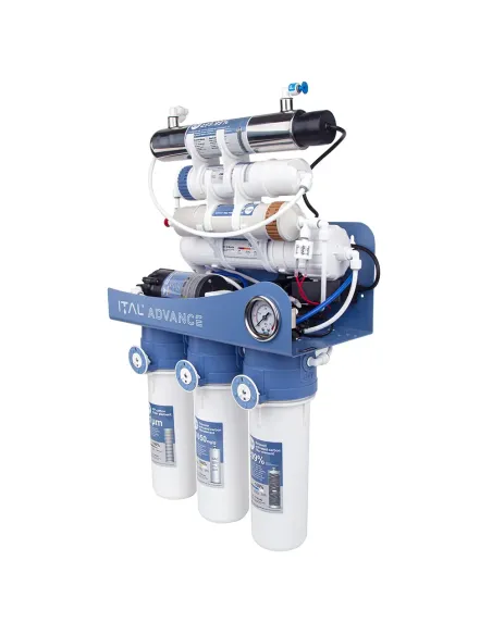 Фільтр зворотного осмосу ITAL ADV-RO7-75MP UV, 7 ступенів очищення, з помпою