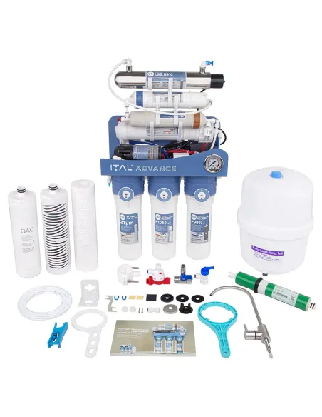 Фильтр обратного осмоса ITAL ADV-RO7-75MP UV, 7 степеней очистки, с помпой
