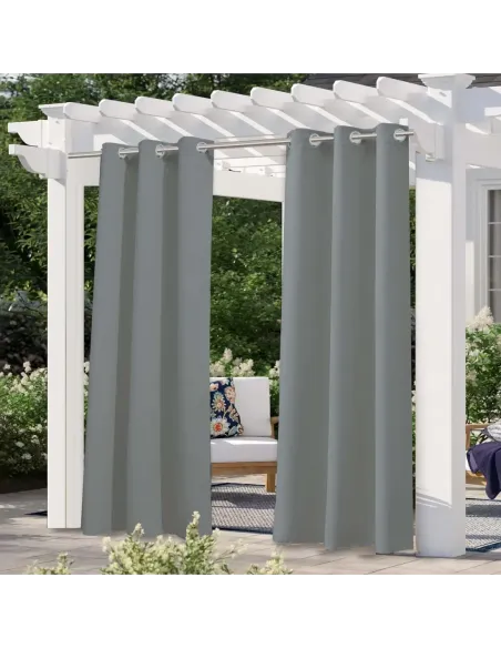 Захисна штора для альтанки КТУ 2,8 х 1,45 метра, сіра, люверси