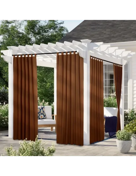 Вулична штора від дощу та сонця КТУ 3 х 1,45 метра, коричнева, люверси