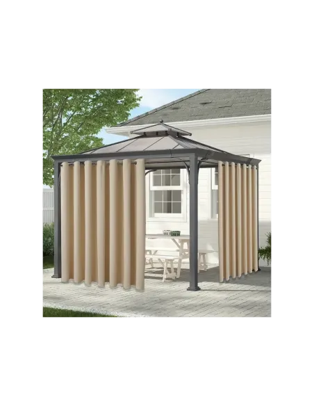 Штора для вулиці КТУ 2 х 1,45 метра, бежева, люверси