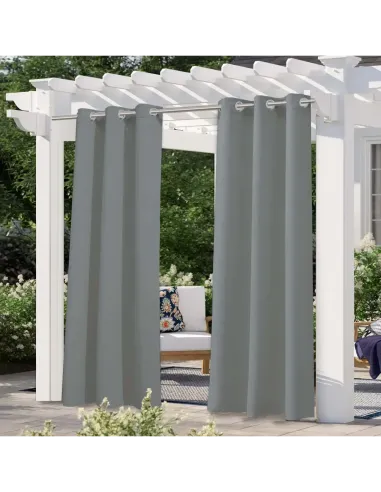 Штора для вулиці КТУ 2 х 1,45 метра, сіра, люверси