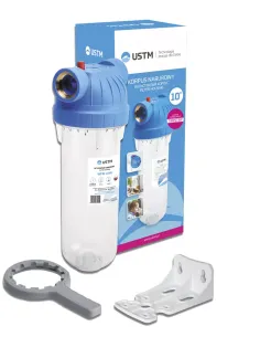 Фільтр колба USTM WFW12 EMI KPL 1/2 дюйми, прозорий, без картриджа