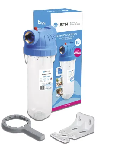 Фільтр колба USTM WFW12 EMI KPL 1/2 дюйми, прозорий, без картриджа