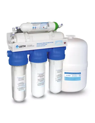 Фільтр зворотного осмосу USTM RO 6 12 EMI PM, 6 ступенів очищення, з помпою