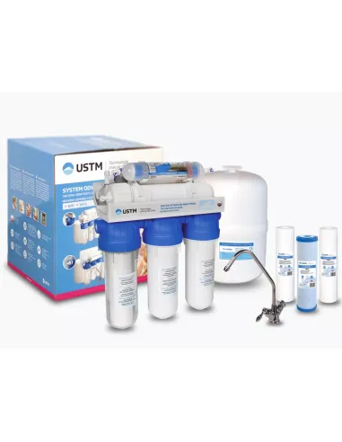 Фильтр обратного осмоса USTM RO 6 12 EMI PM, 6 степеней очистки, с помпой