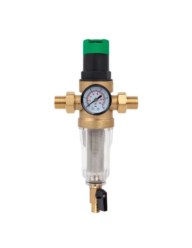 Самопромивний фільтр ITAL IT12-H8901 1/2 дюйма з манометром та редуктором тиску