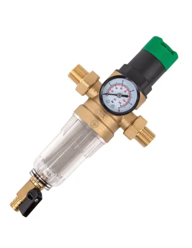 Самопромывной фильтр ITAL IT12-H8901 1/2 дюйма с манометром и редуктором давления