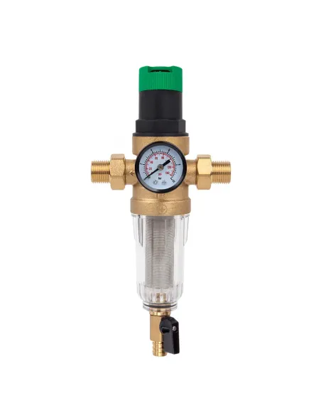 Самопромивний фільтр ITAL IT34-H8901 3/4 дюйма з манометром та редуктором тиску