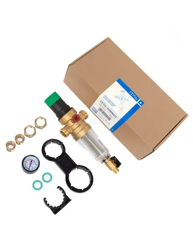 Самопромывной фильтр ITAL IT34-H8901 3/4 дюйма с манометром и редуктором давления