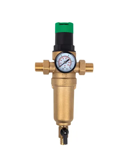 Самопромывной фильтр ITAL IT12-H8902 1/2 дюйма с манометром и редуктором давления