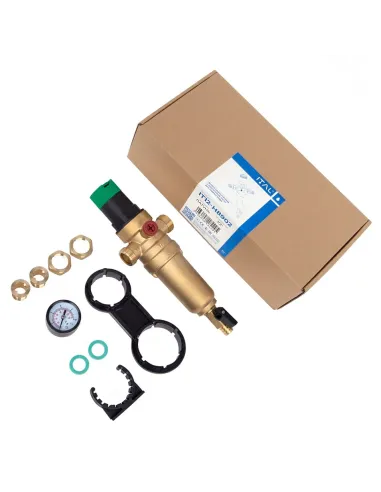 Самопромивний фільтр ITAL IT12-H8902 1/2 дюйма з манометром та редуктором тиску